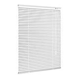 Ventanara® Jalousie Aluminium Weiß inklusive Montagematerial mit und ohne Bohren 100 x 130 cm