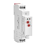 NOFUEL GRT8-A1 Zeitrelais, Verzögerung auf 0,1 - 10 Tage, 16 A, AC/DC, 12-240 V, DIN-Schienenmontage