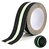 Anti Rutsch Klebeband Glow, Antirutschband Selbstklebend Leuchtband Streifen Wasserdichtes für Treppen Teppich Beläge Stufen, Innen und Außenbereich(5cm * 5m)