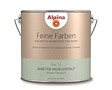 Alpina 2,5 L. Feine Farben, Farbwahl, Edelmatte Wandfarbe für Innen (No.12 Sanfter Morgentau - Blass