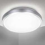 B.K.Licht LED Deckenleuchte I Deckenlampe I 15 Watt I 1500 Lumen I 4000K neutralweiße Lichtfarbe I Ø290 mm