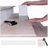 BangShou Transparente Antirutschstreifen für Treppen 10x60cm mit 15 Rollen Rutschfestes Klares Selbstklebendes Band für Kinder, Älteste, Haustiersicherheit (Installationsrolle enthalten)