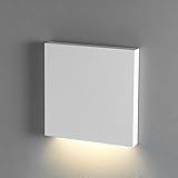 lambado® Premium LED Wandeinbauleuchte für Schalterdose - Treppenbeleuchtung 230V DOWN in weiss für Innen - 1.5W warmweiß für Ambiente & Sicherheit im Dunkeln