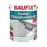 BAUFIX Boden-Flüssigkunststoff, Bodenfarbe mittelgrau, 5 Liter, atmungsaktive Bodenbeschichtung für außen und innen, für Beton, Estrich und Zement, geeignet für Terrassen, Balkone, Keller, Haussockel