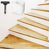 Bojim 10 x 60CM Antirutsch Treppe Streifen transparent Klebeband Set Stuffenmatten für Treppe rutschfest Boden Rutschschutz mit Walze Selbstklebend Antirutschstreifen Treppenstufen