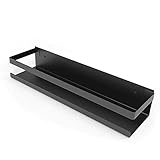 Bestdon Duschablage Ohne Bohren,Selbstklebend Duschkorb,Edelstahl SUS 304 Duschregal,Badezimmer Regal,Matt-schwarz 30cm
