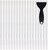 cocofy Anti Rutsch Streifen Aufkleber Treppe, transparent, XXL (90x3 cm), Sicherheit durch extra starken Halt, Treppenstufen Antirutsch innen Sticker - 18-Pack