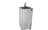 Mobiles Handwaschbecken Waschbecken Verkaufsstand + Heizstab Warmwasser bis ca. 36°C weiß (ad-ideen)