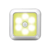 HMY Neues Nachtlicht Smart Motion Sensor LED-Nachttischlampe Batteriebetriebene WC Nachttischlampe Für Zimmer Flur Pathway WC Nacht,B