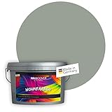 WALLCOVER Colors Wandfarbe Grün Pastell 5 L für Innen Innenfarbe Shadow 2D Matt | Profi Innenwandfarbe in Premium Qualität | weitere Größen und Farbtöne erhältlich