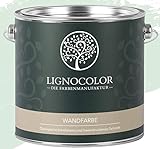 Lignocolor Wandfarbe Innenfarbe Deckenfarbe edelmatt 2,5 L (Pastel Blue)