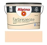 Alpina Farbrezepte Innenfarbe Wandfarbe matt, 2,5 L Sweet Home, Apricot