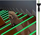 cocofy Fluoreszierende Anti Rutsch Streifen leuchtend Aufkleber Treppe, nachleuchtendes Klebeband, XXL (75x3 cm), für Treppenstufen innen, Antirutsch Sticker - 18-Pack [2020 Markteinführung]
